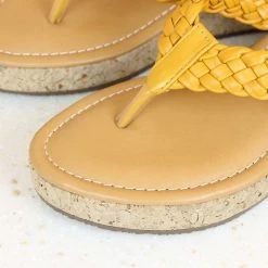 Inc.5 WOVEN PLATFORM THONG