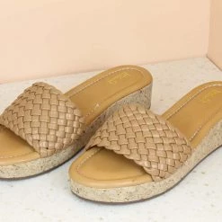 Inc.5 SALE WOVEN PLATFORM MULES