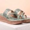 Inc.5 WOMEN PATTENT CUTWORK PLATFORM