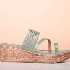 Inc.5 WOMEN PATTENT CUTWORK PLATFORM 8 Inc.5 WOMEN PATTENT CUTWORK PLATFORM