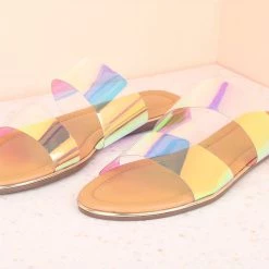 Inc.5 SALE TRANSPARENT DOUBLE STRAP-GOLD