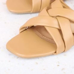 Inc.5 SALE FLAT MULES-BEIGE