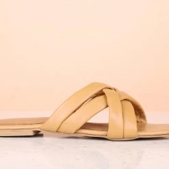 Inc.5 SALE FLAT MULES-BEIGE