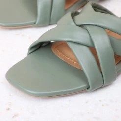 Inc.5 SALE FLAT MULES-GREEN