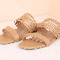 Inc.5 FLAT MULES-BEIGE