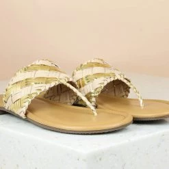 Inc.5 WOVEN FLAT THONG WOMEN