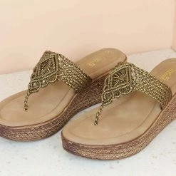 Inc.5 WOVEN PLATFORM THONG SALE