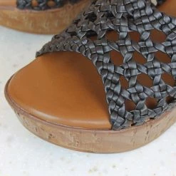 Inc.5 SALE WOVEN PLATFORM MULES