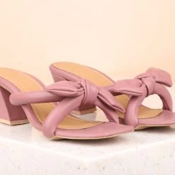 Inc.5 SALE BLOCK HEEL BOW MULES