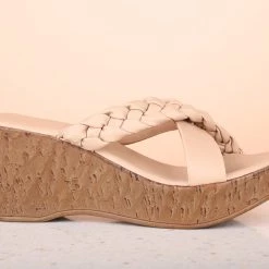 Inc.5 PLATFORM MULES-BEIGE SALE