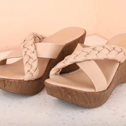 Inc.5 PLATFORM MULES-BEIGE SALE