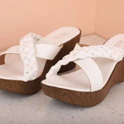 Inc.5 SALE PLATFORM MULES-WHITE