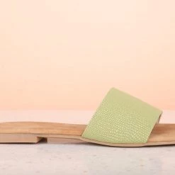 Inc.5 FLAT MULES-GREEN SALE