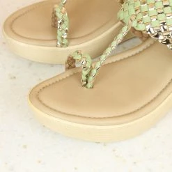 Inc.5 VEDGE HEEL WOVEN KOLHAPURI SALE