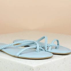 Inc.5 WOVEN STRAPY FLAT SALE