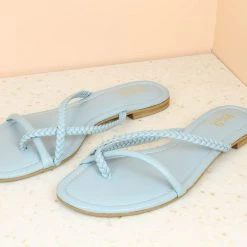 Inc.5 WOVEN STRAPY FLAT SALE