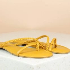 Inc.5 WOVEN STRAPY FLAT SALE