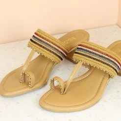 Inc.5 SALE BLOCK HEEL KOLHAPURI