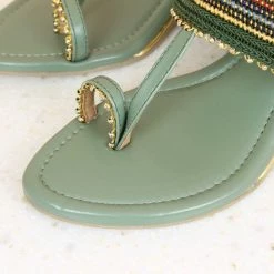 Inc.5 BLOCK HEEL KOLHAPURI