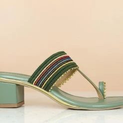 Inc.5 BLOCK HEEL KOLHAPURI