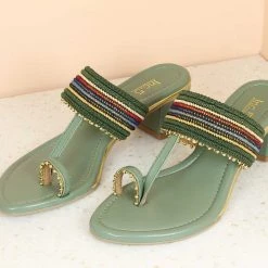 Inc.5 BLOCK HEEL KOLHAPURI