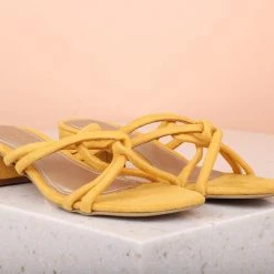 Inc.5 SALE BLOCK HEEL STRAPY MULES