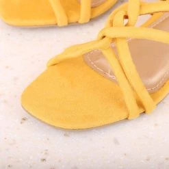 Inc.5 SALE BLOCK HEEL STRAPY MULES