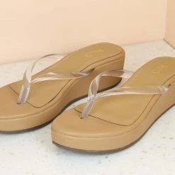 Inc.5 TRANSPARENT PLATFORM THONG