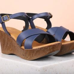 Inc.5 SALE PLATFORM SANDAL-BLUE