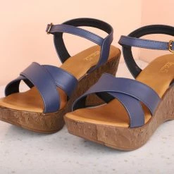 Inc.5 SALE PLATFORM SANDAL-BLUE