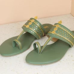 Inc.5 CUTWORK FLAT KOLHAPURI