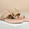 Inc.5 CUTWORK FLAT KOLHAPURI SALE