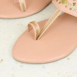 Inc.5 CUTWORK FLAT KOLHAPURI SALE