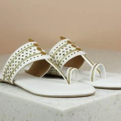 Inc.5 CUTWORK FLAT KOLHAPURI