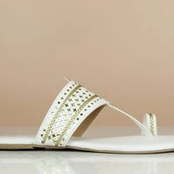 Inc.5 CUTWORK FLAT KOLHAPURI