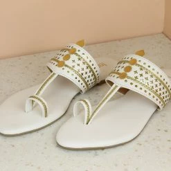 Inc.5 CUTWORK FLAT KOLHAPURI