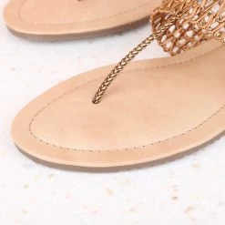 Inc.5 FLAT THONG-ANTIQUE GOLD