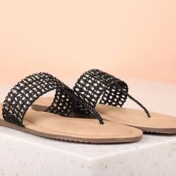 Inc.5 FLAT THONG-BLACK