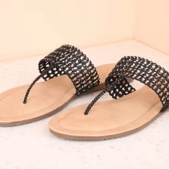 Inc.5 FLAT THONG-BLACK