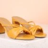 Inc.5 SALE BLOCK HEEL MULES-MUSTARD