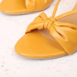 Inc.5 SALE BLOCK HEEL MULES-MUSTARD