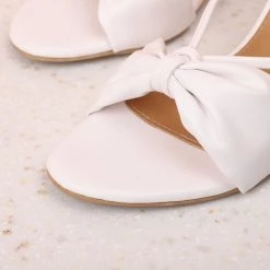 Inc.5 SALE BLOCK HEEL MULES-WHITE