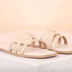 Inc.5 SALE FLAT MULES-BEIGE