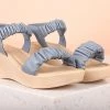 Inc.5 PLATFORM SANDAL-BLUE SALE