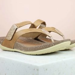 Inc.5 SALE VELCRO THONG - TAN