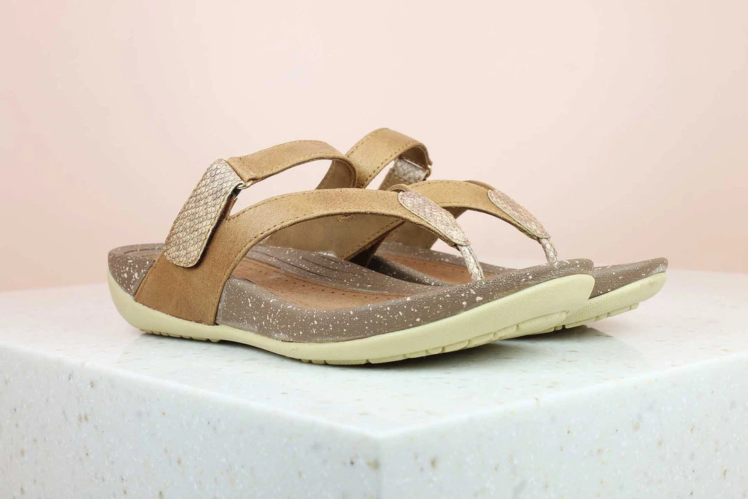 Inc.5 SALE VELCRO THONG - TAN 3 Inc.5 SALE VELCRO THONG - TAN