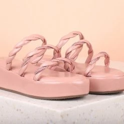 Inc.5 STRAPY PLATFORM-PEACH SALE