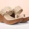 Inc.5 SALE WOVEN PLATFORM THONG