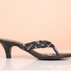 Inc.5 KITTEN HEEL WOVEN THONG SALE