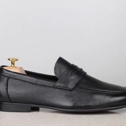 ATESBER By Inc5 MEN FORMAL SLIPPONS-BLACK